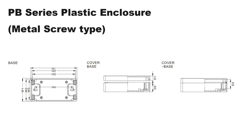 PB Series Plastic Enclosure