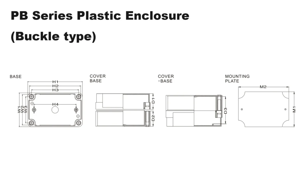 PB Serise Plastic Enclosure (Buckle type)
