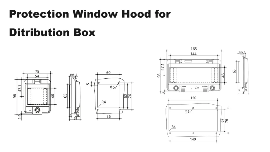 Protection Window Hood for Ditribution Box